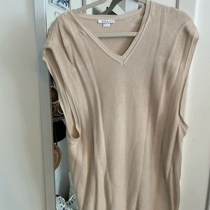 Longline V-Neck Sweater Vest